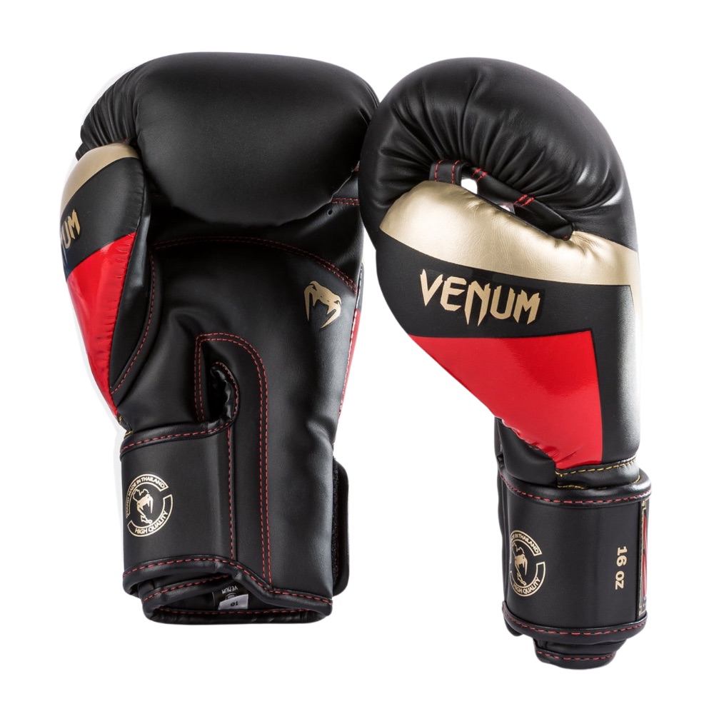 gants-de-boxe-venum-elite-noir-or-rouge